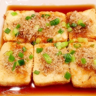 薄切りで時短＆簡単　ぺったんこ揚げ出汁豆腐